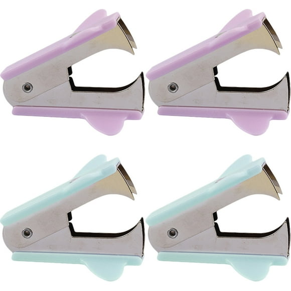 4pcs Portable Stapler Remover Office Staple Puller Delicate Staple Remover Home Supply