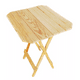 thumbnail image 1 of Mesa Plegable De Madera Sin Esquinas Acabado Fino, Marron Claro, 1 of 5