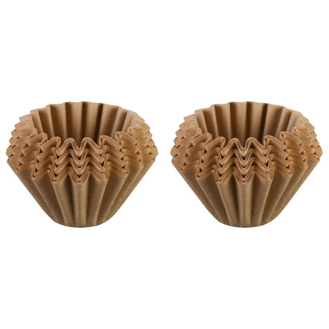 YWIYIUD 100PCS Brown Portable Coffee Filters Thicken Natural Coffee FilterBasket PracticalBasket Coffee Paper Filter for Commercial Home Coffee Maker for Convenient Brewing Experience