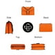 thumbnail image 3 of Bolso de hombro DEEPMEOW de cuero a la moda con bandolera naranja para mujer, 3 of 7