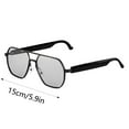 thumbnail image 3 of Smart Bluetooth Headphones Glasses with Lenses That Adjust Brightness According to Light Conditions, Suitable for Outdoor and Indoor Activities, Black, 3 of 9