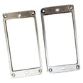 thumbnail image 1 of kusrkot 2Pcs Humbucker Double Guitar Pickup Mounting Rings Set Flat Bottom Part Electric Argent, 1 of 8