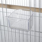 ZENY 53 Rolling Bird Cage Large Wrought Iron Cage Lovebird House with Rolling Stand White