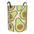 thumbnail image 2 of Fotbe Laundry Hamper With Durable Leather Laundry Basket Cute Avocado Thickened Waterproof Round Collapsible Laundry Hamper, Dirty Clothes Laundry Basket, 2 of 8
