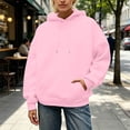 thumbnail image 6 of Womens Angel Hoodie Pink Women's Embroidered Wing Hoodie Minimalist Winter Top Sweatshirts for Women M, 6 of 6