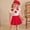 Red, variant on Amidoa Girls Summer 2 Piece Outfits Cute Sleeveless Tops Tops and Casual Skirt Kids Clothing Set Hot Pink Size Hot Pink Size 6