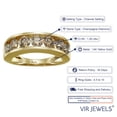 thumbnail image 3 of Vir Jewels 1.50 CTTW 7 Stones Champagne Diamond Wedding Band 14K Yellow Gold Channel I1-I2 Size 9, 3 of 6