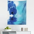 thumbnail image 1 of Flower Tapestry, Orchid Floral Design with Reflection to a River Water Image Photo, Fabric Wall Hanging Decor for Bedroom Living Room Dorm, 5 Sizes, Violet Blue White, by Ambesonne, 1 of 1
