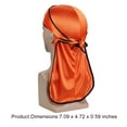 thumbnail image 5 of Tapón de capó de gorra sedosa con la elasticidad de la moda de la cola larga ajustable de la elasticidad para los ciclistas de los amantes del hip-hop Decoración diaria de la naranja Scienceny  AP008480-15B, 5 of 5