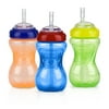 Nuby Easy-Grip Soft Straw Sippy Cup, 10 fl oz, 3 Count