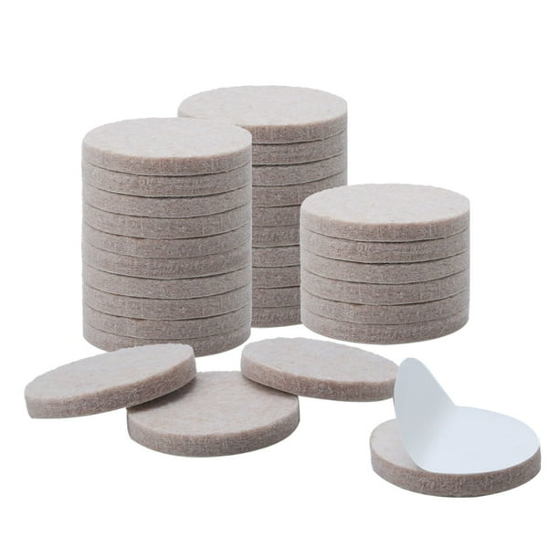 30pcs Felt Furniture Pads Round 1 1/8" Floor Protector for Chair Legs