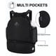 thumbnail image 5 of Mochila con cordón RHDZO para gimnasio con compartimento para zapatos negra, 5 of 7