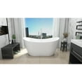 thumbnail image 2 of Dreamline BTNL2867XC00 Nile 67" Free Standing Acrylic Soaking Tub - White, 2 of 5