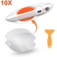 thumbnail image 1 of Alician 10pcs Car Door Handle Protective Film Transparent Door Handle Sticker Door Bowl Scratch Sticker Self-adhesive Paint Protecter With Scraper, 1 of 1