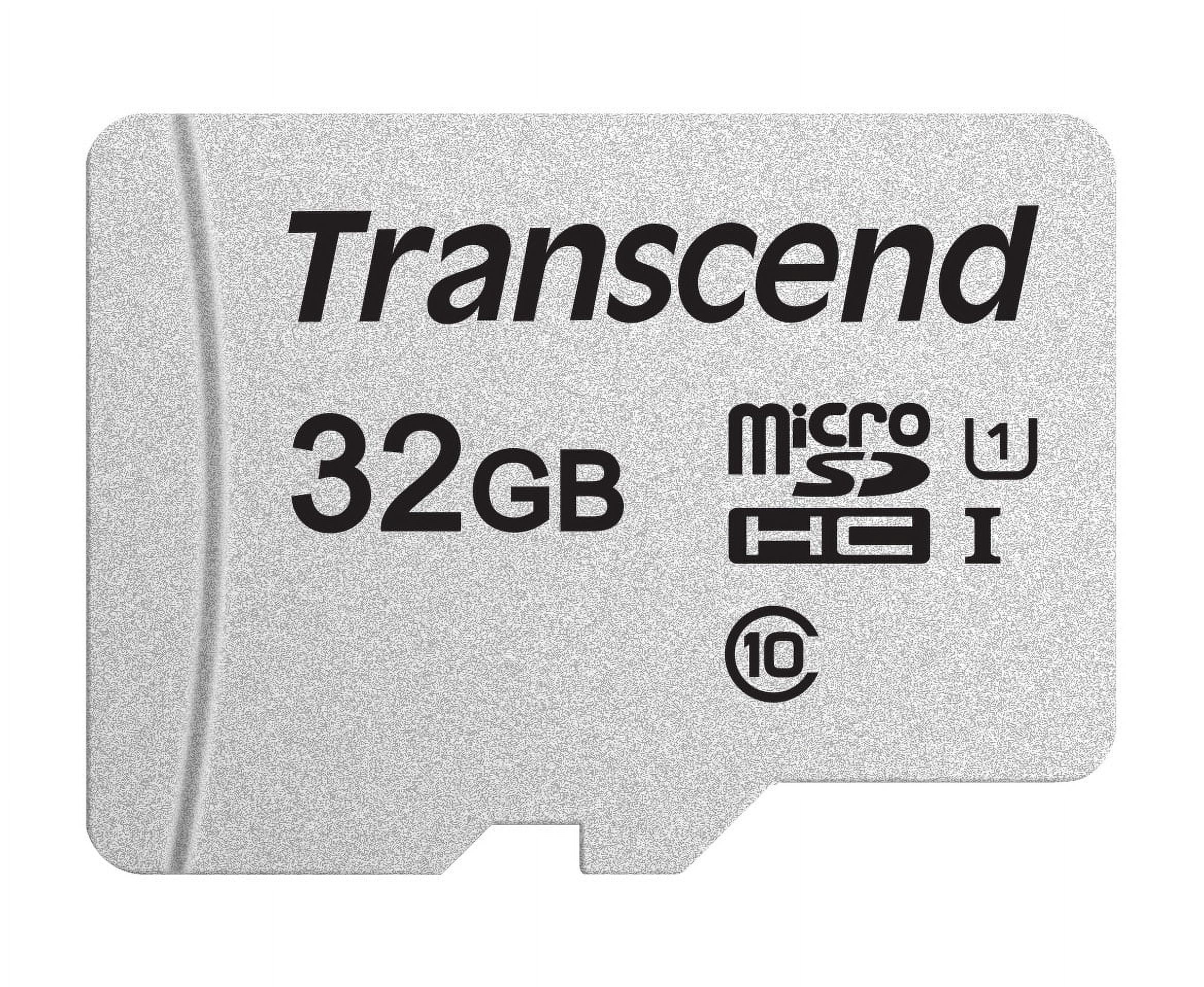 Transcend 32GB 300S UHS-I U1 microSDHC Memory Card with SD Adapter
