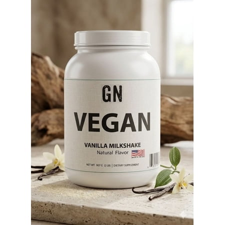 Vegan Protein 2lb Vanilla Milkshake – 99.5% Purity | COA | GetGN