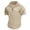 Khaki, variant on Men Polo Shirt Classic Button Crew Neck Big and Tall Tie-Dye Golf Polo T Shirts Stretch Oversized Relaxed Fit Casual Golf Tops