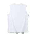 thumbnail image 5 of Ramiter Tank Top Men Men's Muscle Gym Workout Stringer Tank Tops Bodybuilding Fitness T-Shirts White,XL, 5 of 6
