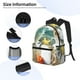 thumbnail image 3 of Disketp Seashell On The Beach Mochila Ligera Clásica con Múltiples Bolsillos, Mochila Casual para Hombre y Mujer, Ideal para Escuela, Trabajo y Viajes, 3 of 6