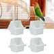 thumbnail image 1 of 4 juegos de dispensadores de pájaros ANGGREK comedero para ardillas bebedero colgante de PP blanco, 1 of 8
