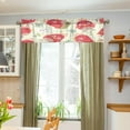 thumbnail image 4 of Coolnut Cartoon Birds Windows Valance Curtains, Double Layer Short Blackout Window Topper Treatment for Bathroom,Kitchen,Living Room,Cafe Decor,54x18Inch,only 1 Panel, 4 of 6