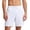 White, variant on WIZUTIZ Men's Casual Shorts Solid Color Mesh Elastic Waist Drawstring Pocket Sports Bottoms Polyester Breathable Relaxed Fit for Summer Outdoor Daily Leisure Mens Fashion
