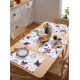 thumbnail image 5 of Patriotic Firework Placemats Set of 4,Washable Woven Burlap Cloth Fabric Placemat for Square/Rectangle/Round/Oval Dining Table,Easy Clean Place Mats for Kids 4th of July Patriotic Memorial Day, 5 of 6