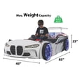 thumbnail image 4 of GTX Twin Race Car Bed with LED Lights & Sound FX, Kids Racing Bedroom Furniture, 4 of 4
