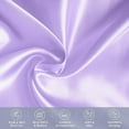 thumbnail image 4 of Elegant Comfort 6-PACK Cooling Viscose Satin Pillowcase Set with Hidden Zipper closure, Silky Smooth for Best Hair and Skin Care-Beautiful Gift Box-6-Piece Satin Pillowcase Set, Standard/Queen, Lilac, 4 of 8