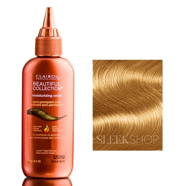 {B01N - Champagne} Clairol Professional Beautiful Collection Semi-Permanent - Moisturizing Color w/ SLEEKSHOP Hair Rat Tail Steel Pin Comb for Scalp