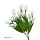 thumbnail image 3 of Ramo de flores artificiales de margaritas con vegetación – Flores artificiales de seda para decoraciones de boda, decoración del hogar, centros de mesa y arreglos de suelo, 3 of 6