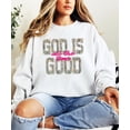 thumbnail image 5 of Camo God Is Good All The Time Sweatshirt for Women - Christian Faith Pullover White Sweatshirt Adult Medium, 5 of 7