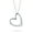 Silver, variant on Womens Floating Open Heart Pendant Necklace Sterling Silver Chain