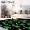 thumbnail image 2 of ODIKA 2'x3' Machine Washable Non-Slip Area Rug, Christmas Tree Pine Forest Latch Hook Cushion Kit Evergreen Design High Traffic Rug, Green, 644935, 2 of 7