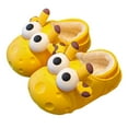 thumbnail image 3 of Splozh Toddler House Slippers Indoor Toddler Kids Slippers Cute Animal Cartoon Shoes Girls Boys Warm Fleece Winter Household Slippers Yellow,US 9, 3 of 6