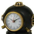 thumbnail image 4 of DecMode Black Brass Metal Diver helmet Decorative Clock, 8" x 7" x 8", 4 of 5