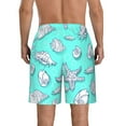 thumbnail image 3 of Kll Seashell And Starfish Men'S Casual Summer Beach Shorts Hawaiian Shorts With Pockets-Medium, 3 of 9