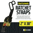 thumbnail image 6 of DC Cargo Boat Transom Tie Down Straps 2"x38" Gunwale Retractable  Straps 2-pack, 6 of 8