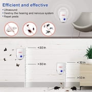 4-Pack Ultrasonic Pest Repeller Control Electronic Repellent Mice Rat Reject