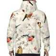 thumbnail image 7 of Wukai Little Birds Print Men Hoodies Fleece Sweatshirts Long Sleeve Sweaters Pullover Fall Outfits Winter Clothes-Small, 7 of 7