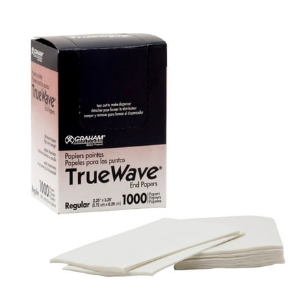 TrueWave END PAPERS Salon Hair Perm True Wave 1000ct Regular, Easy to use By Graham