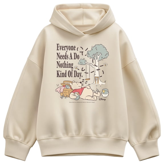 Winnie the Pooh - Nothing Kind of Day - Women's Oversized Fleece Hoodie Sweatshirt
