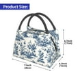 thumbnail image 2 of Zufioo Vintage Floral 1 Insulated Reusable Grocery Bags,Cooler Bag,Food Delivery Bag, Travel Insulated Bag, or Beach Cooler Bags, 2 of 6