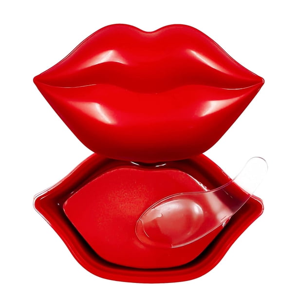 Mascarilla hidratante para labios de 20 piezas, mascarilla para dormir para labios que reduce las líneas de los labios y restaura la humedad, labios secos y regordetes, bálsamo labial para