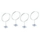 thumbnail image 4 of 4pcs de pared de hierro soporte de pelota de bola de bola deportiva para baloncesto fútbol voleibol de fútbol ejercicio de pelota de medicina (plata), 4 of 5