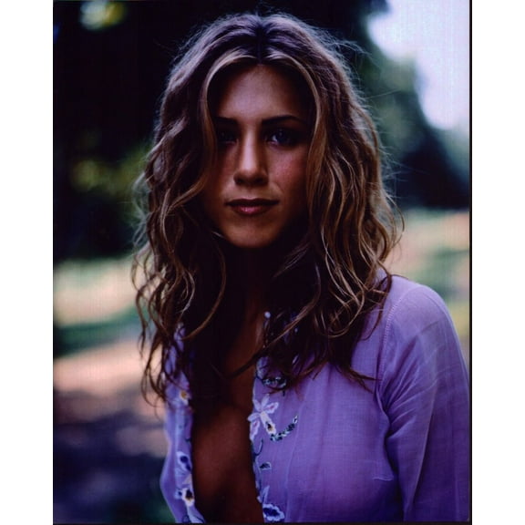 Jennifer Aniston In Open Purple Shirt Photo Print (16 x 20) - Item # MVM56616