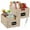 White, variant on Best Choice Products Set of 2 16in Woven Water Hyacinth Pantry Baskets w/ Chalkboard Label, Chalk Marker - White