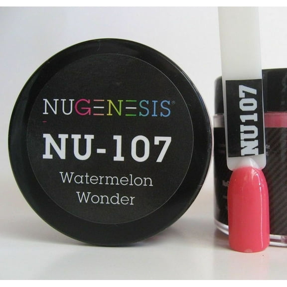 NUGENESIS Nail Color Dip Dipping Powder 1.5oz/jar - NU107 Watermelon Wonder