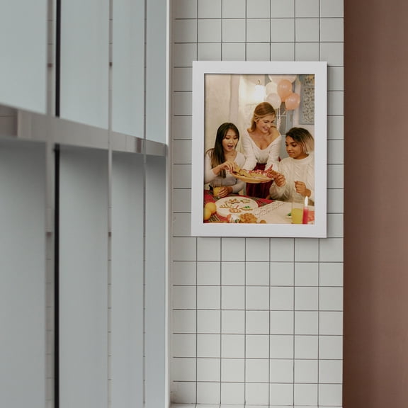 NIYANGLE Hanging Picture Frame Solid Wood Display Photos for Home 1Set