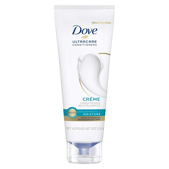Dove Ultracare Conditioner Crème for Thick, Dry, Damaged Hair Concentrated Moisture 8 oz